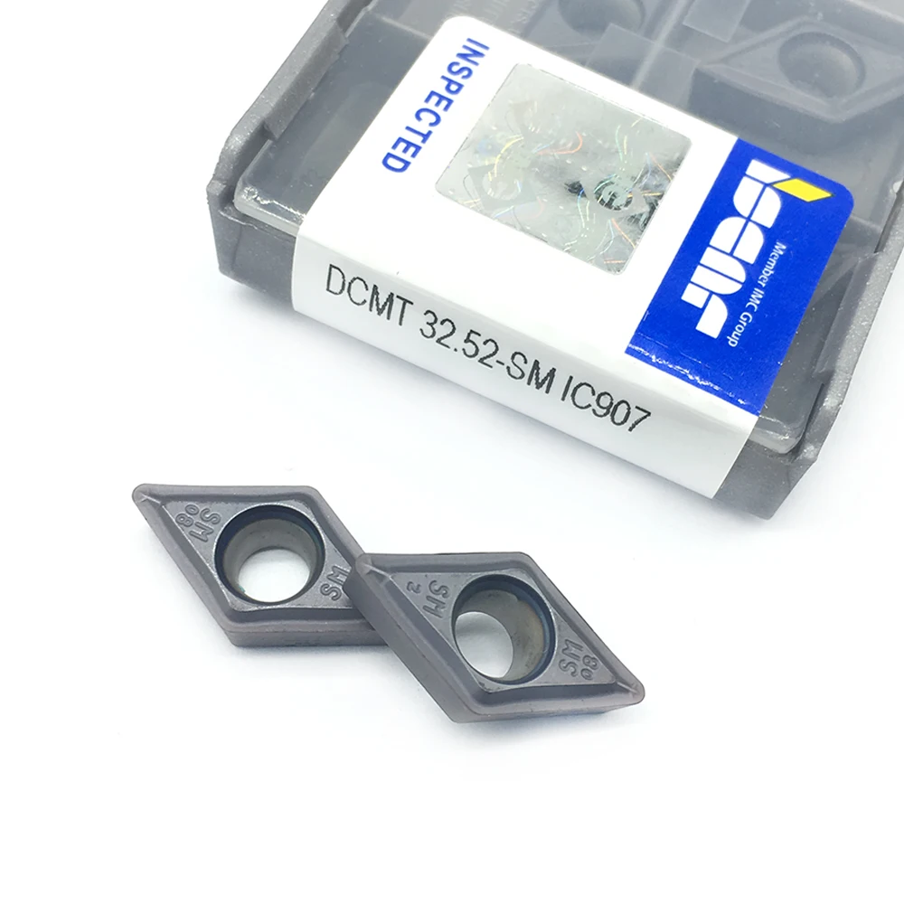 20 шт. DCMT11T308 SM IC907 внутренний токарный инструмент dcmt 11t308 твердосплавная вставка токарный станок резец инструмент токарная вставка