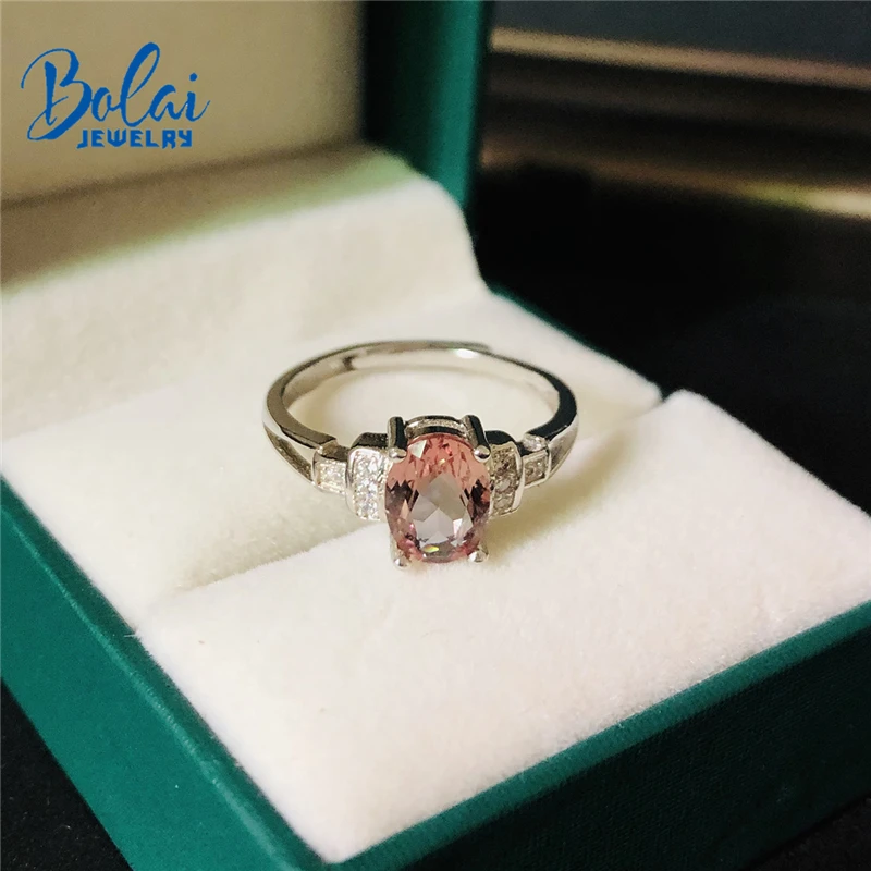 Bolai, Настоящее серебро 925 пробы, меняющее цвет, diaspore 1.2ct, драгоценный камень zultanit, хорошее ювелирное изделие, свадебные кольца для женщин, подарок