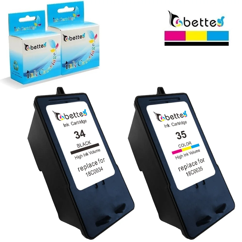 Черный+ Цветные чернильные картриджи для Lexmark 34 35 18C0034 18C0035 принтер P4330 P4350 P6200 P910 X2500 X5070 X5075 X5250 X5270 X5470