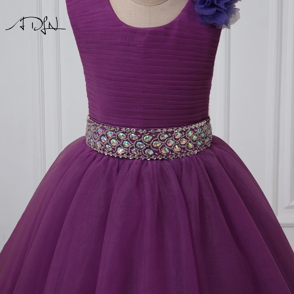 ADLN/фиолетовые платья с цветочным узором для девочек платье в пол трапециевидной