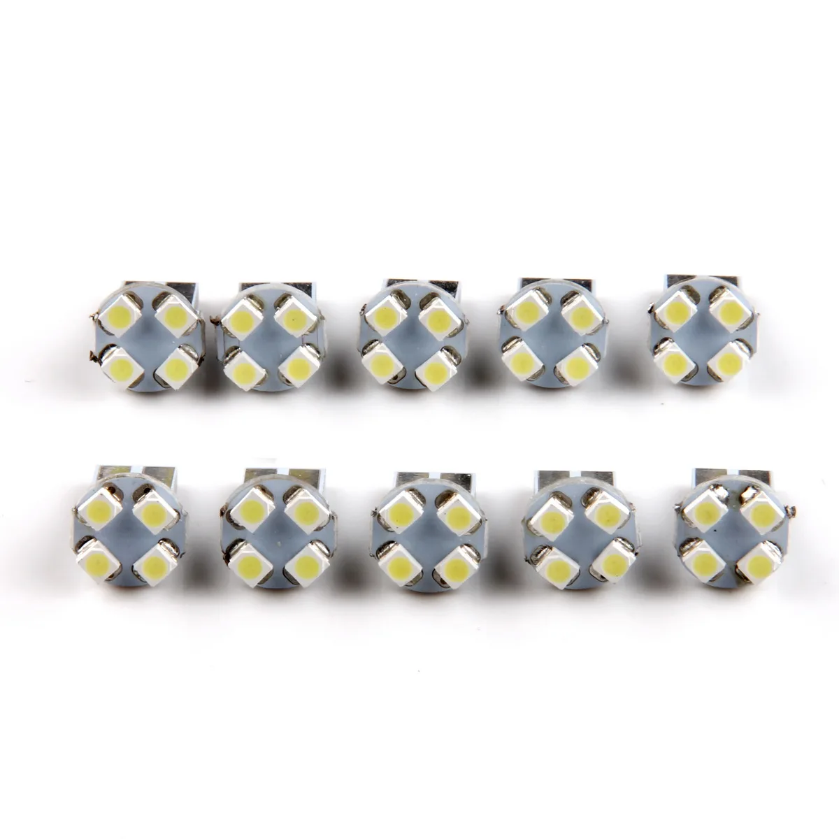 POSSBAY T10 4/5 SMD СВЕТОДИОДНЫЙ 5050/1210 дневные ходовые огни 12V белый светильник светодиодный Клин Авто Лампа для салона автомобиля 10 шт