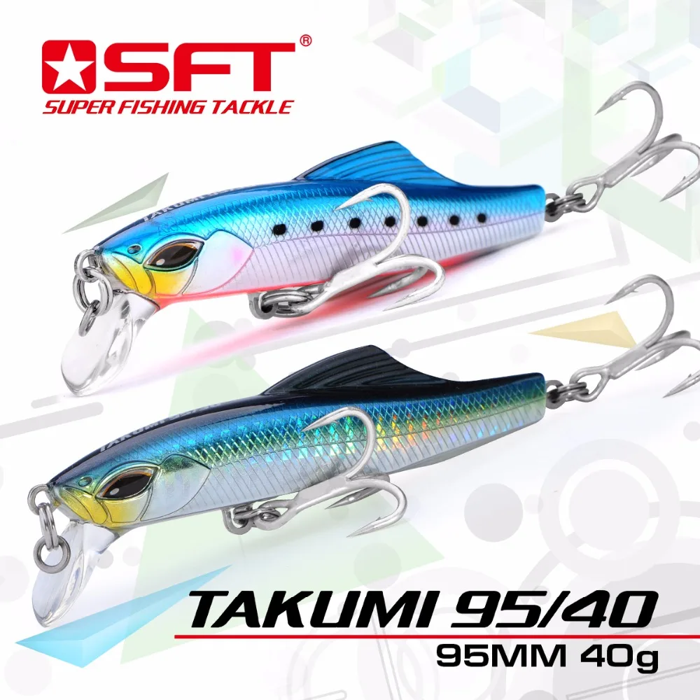 Приманка Takumi 95-40 Minnow роскошная приманка с симпатичной коробкой бренд SFT Тонущая