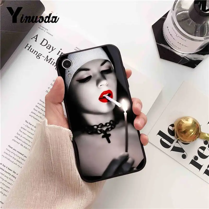 Yinuoda Sister nun Модный милый чехол для телефона iPhone X XS MAX 6 6s 7 7plus 8 8Plus 5 5S SE XR 11 pro