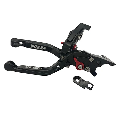Black Red FORZA функция парковки мотоциклетные Складные Выдвижные Тормозные рычаги для Honda Forza300 250 125 2010- SH300 MF13 19 - Цвет: Black Red