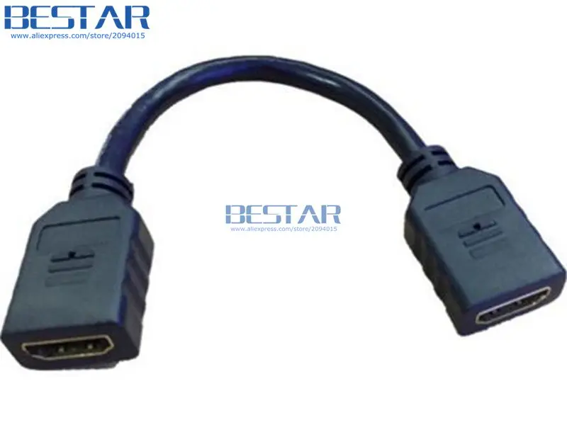 (100 шт./лот) 15 см HDMI-кабели HDMI 1 4 гнездо-гнездо настенный удлинитель специальный