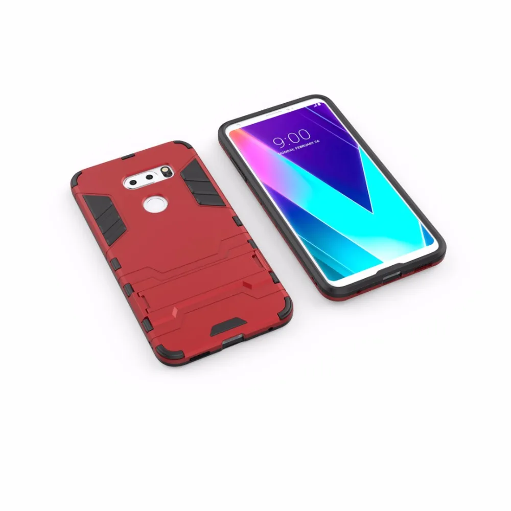 ZEALLION для LG V10 V20 V30s Гибридный Броня ударопрочный жесткий Пластик Силиконовый Kickstand