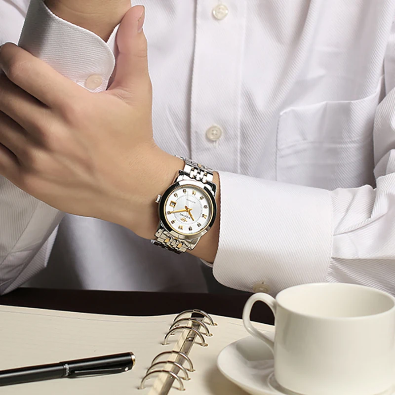 Часы наручные мужские с автоподзаводом простые деловые автоматические