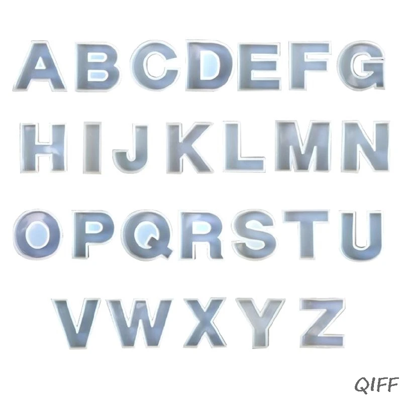 26 шт./компл. Кристалл эпоксидный Английский алфавит силиконовая форма «сделай сам» ювелирные изделия ручной работы креативная подвесная модель УФ-формы