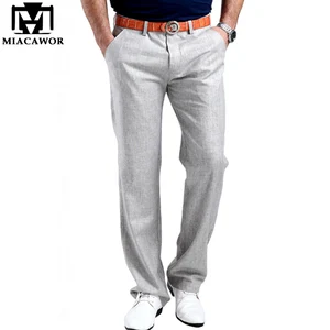 Брюки мужские льняные повседневные, Стрейчевые Хлопковые Штаны, Размеры 29-38 5 видов цветов, летняя одежда