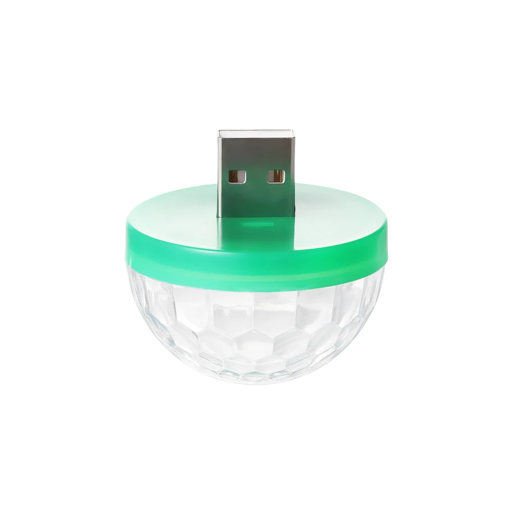 1 изделие, стильная мини-автомобиль USB атмосферный свет DJ RGB Красочная музыкальная резонаторная лампа для USB-C телефон музыкальный Управление магический шар