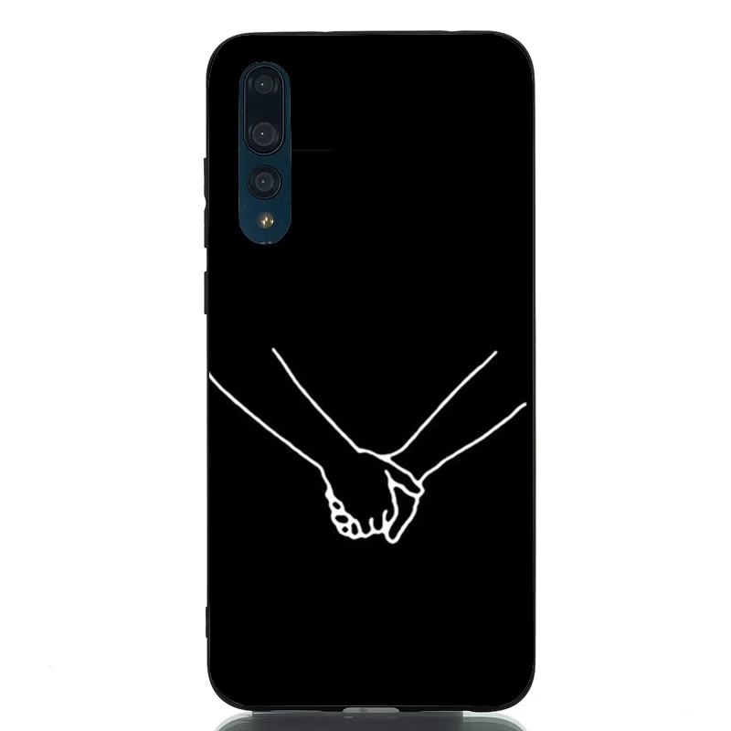 Чехол для Huawei P30 Pro мягкий чехол из ТПУ с принтом линии Lite P20 Mate 10 P Smart Y6 2018 |