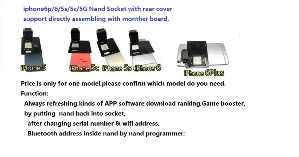 Iphone 6p 6 5S 5c 5G Nand розетка с задней крышкой сборка monther board APP Программное обеспечение