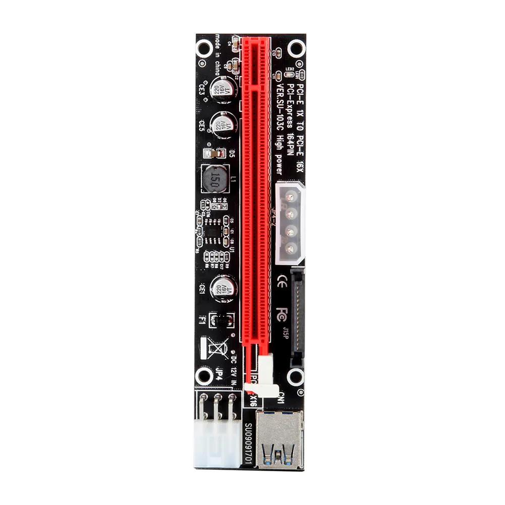 PCI-E Экспресс 1X до 16X Райзер-Райзер карточный адаптер для майнинга USB 3 0