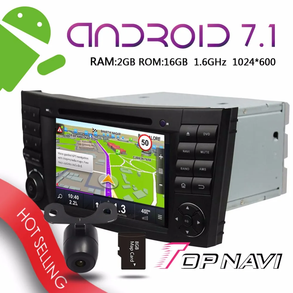 Topnavi 7 'ɺndroid 1 Авто плееры для Benz E-Class W211 CLS W219 g-класс W463 Iran CLK Автомобильная