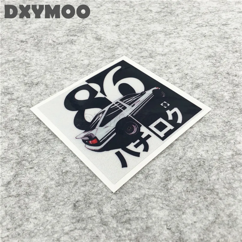 2 ШТ. НАКЛЕЙКИ ДЛЯ АВТОМОБИЛЯ AE86 MOTO DRIFT TENGOKU ЯПОНСКИЙ МОТОЦИКЛЕТНЫЙ ШЛЕМ ТЕЛЕФОННАЯ ВИНИЛОВАЯ НАКЛЕЙКА БАМПЕРЫ 3М 8x8см