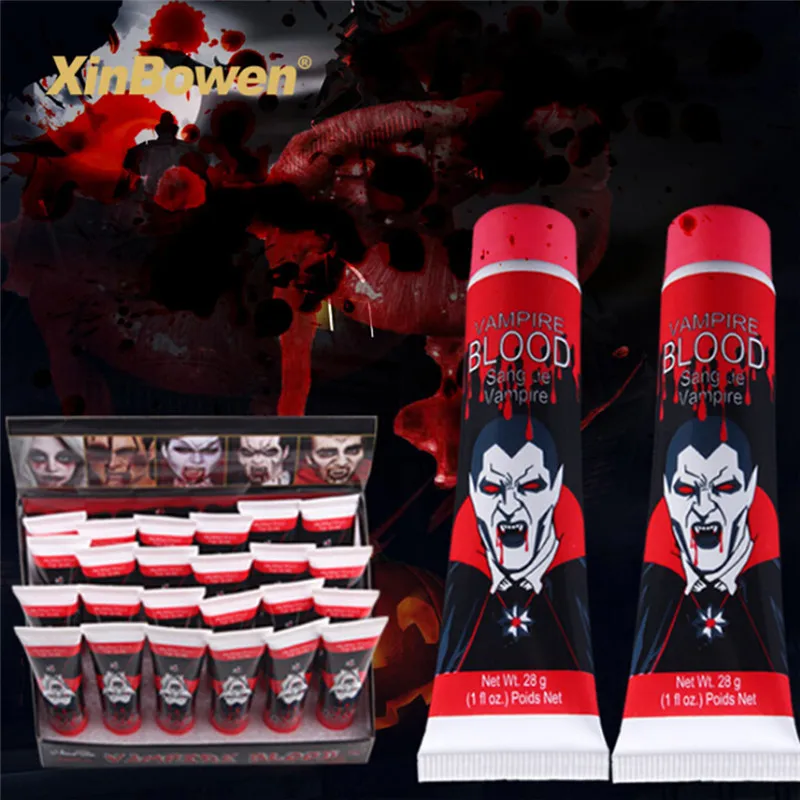1 шт. 35g Хеллоуин костюм вечерние Искусственные пищевые поддельные плазме крови