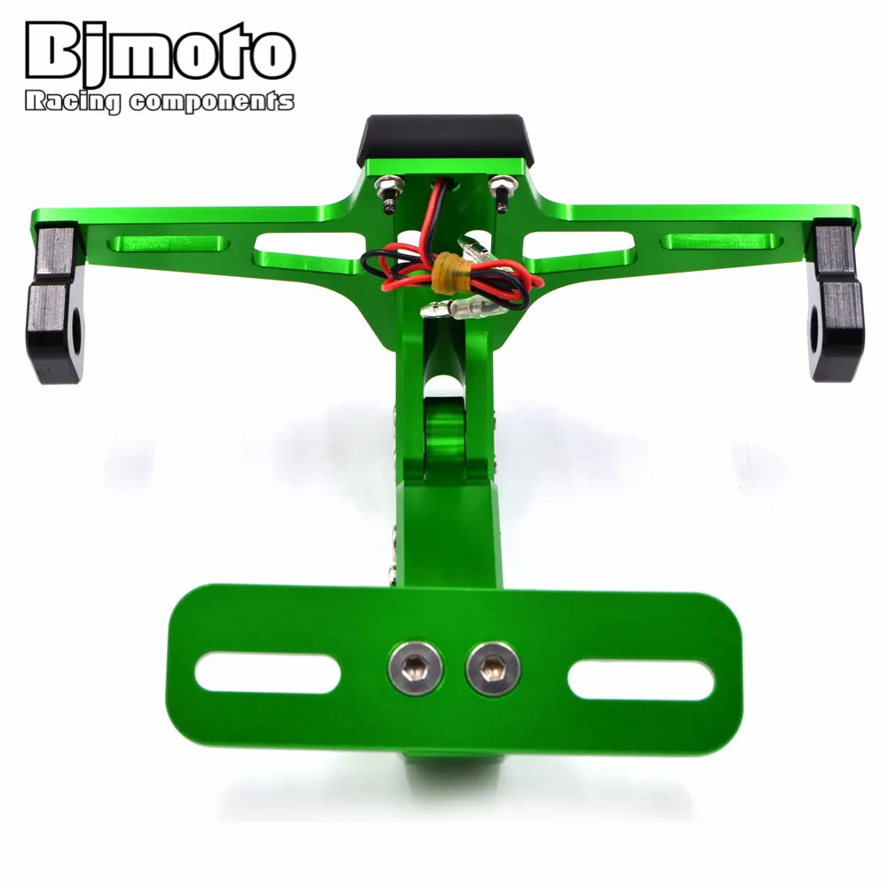 Bj moto регулируемый угол номерного знака Рамка держатель кронштейн для Kawasaki Z800 z750