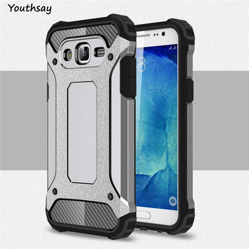 For Samsung Galaxy J5 Case Shockproof Armor Silicone Hatd PC Cover J500 Youthsay |