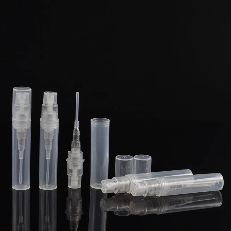 MUB-50 шт./лот 3 мл пластиковые флаконы с распылителем parfum пополнения образцов