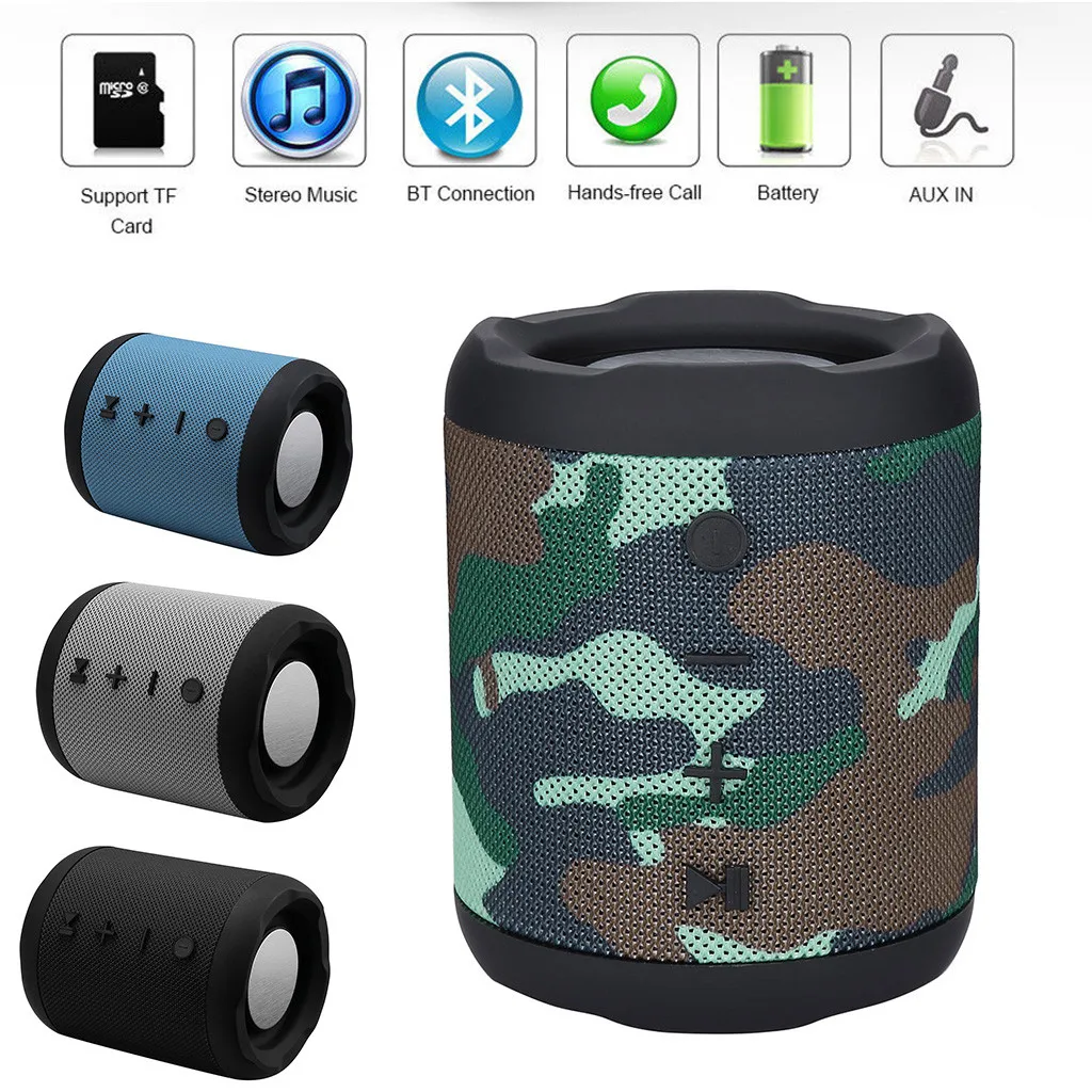 Портативный беспроводной Bluetooth Динамик M2 водонепроницаемый мини динамик HD с