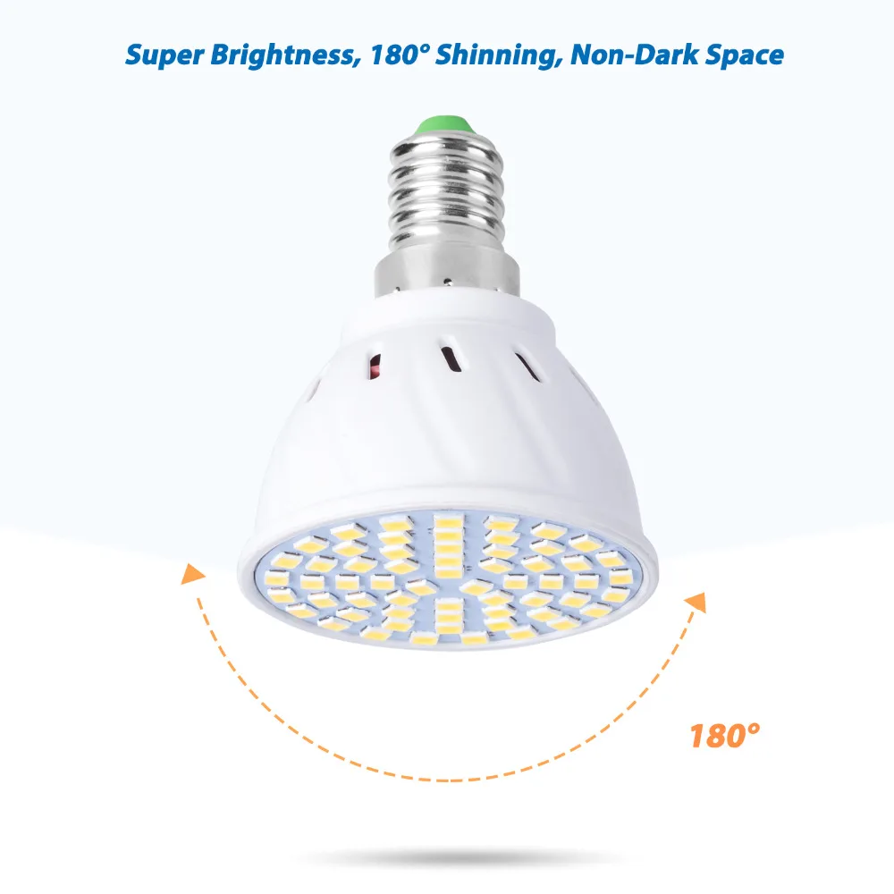 GU10 Soptlight лампы светодиодный E27 лампы кукурузы E14 светодиодный лампы 220 V Bombillas MR16 Spotlight GU5.3 48 60 80 светодиодный s ампулы B22 домашнего освещения
