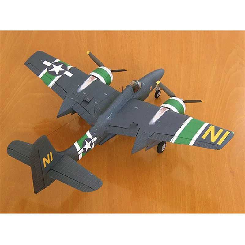 1:33 США F7f тигр кот боец бумажная модель самолета тигра военные фанаты Diy игрушка |