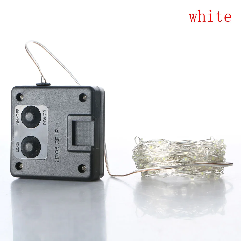 Высокое качество 3 вида цветов 100LED наружная Водонепроницаемая Солнечная энергия