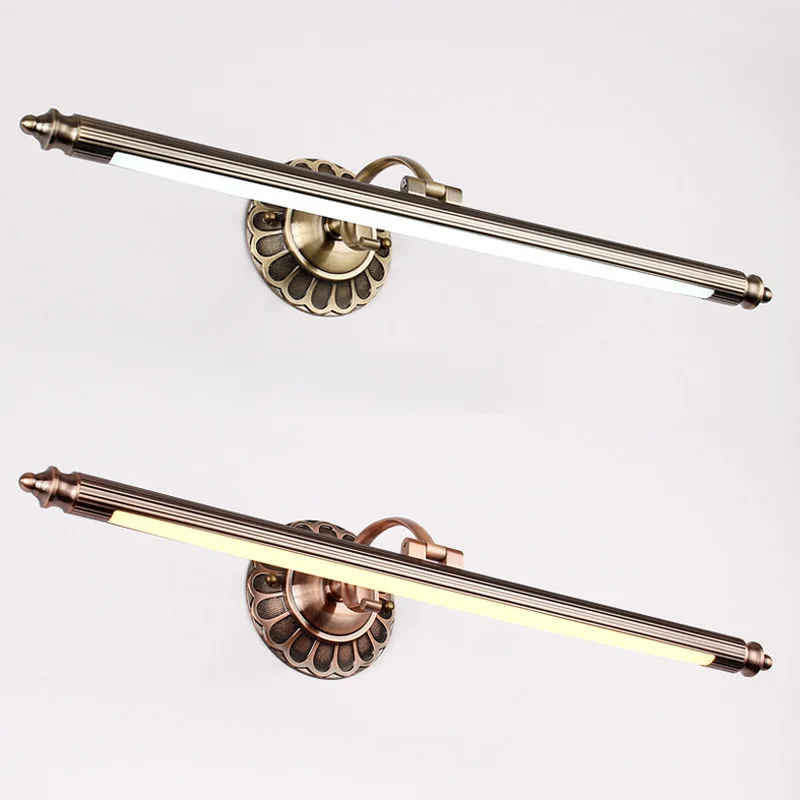 Noosion ретро бра для Спальня Nordic зеркало передний свет LED акрил Лофт светильник aplique