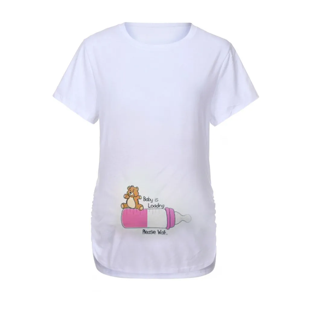 Стильный дизайн Женская Повседневная рубашка с коротким рукавом и мультяшным