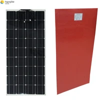 2017 newly free shipping flexible solar panel with glue on back side 100 W panel solar 100watt china lower price