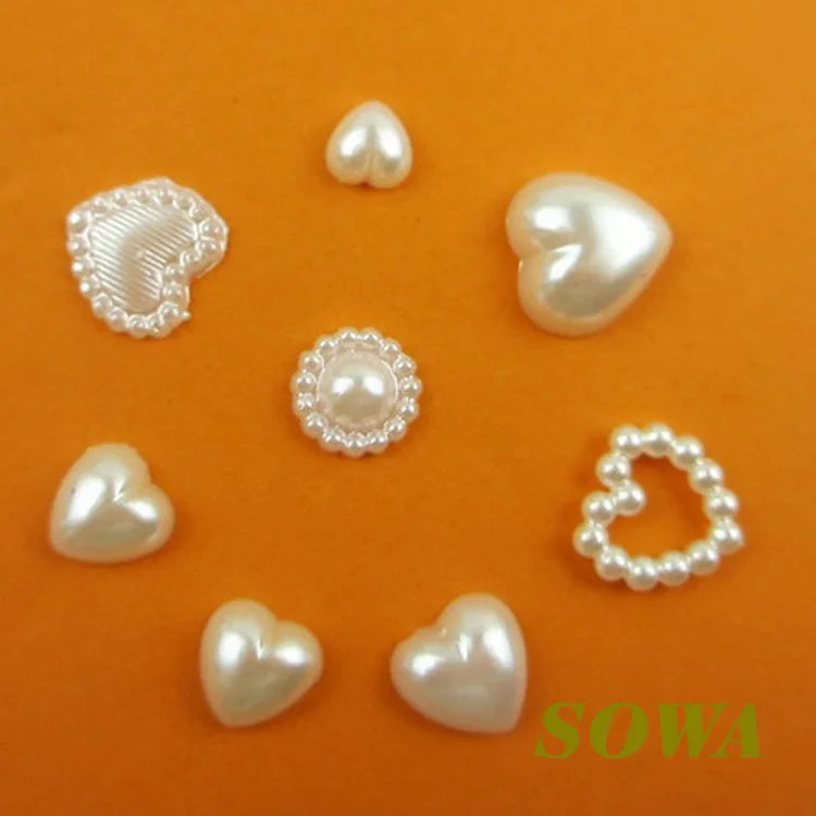 Полукруглые бусины с имитацией жемчуга цвета слоновой кости 460 шт. | Украшения и