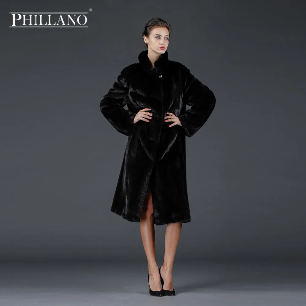 Продажа PHILLANO 2016 Зима Шубы Из Натурального Меха Норки Скандинавия Дания Зимнее