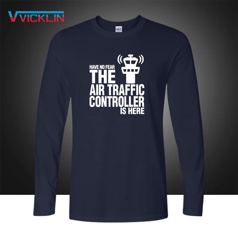 2021 не бойтесь воздуха регулировщика здесь Футболка забавная Хлопковая мужская