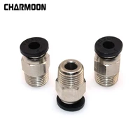 pneumatic connector pc4 01 1 75mm 3mm ptfe tube quick coupler for e3d v6 for j head fittings reprap hotend fits 3d printer parts
