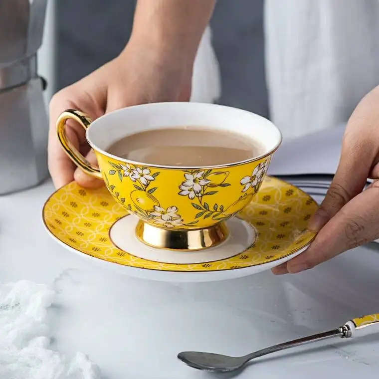 Bone China послеобеденный чайный стакан Высококачественная кофейная кружка чашка