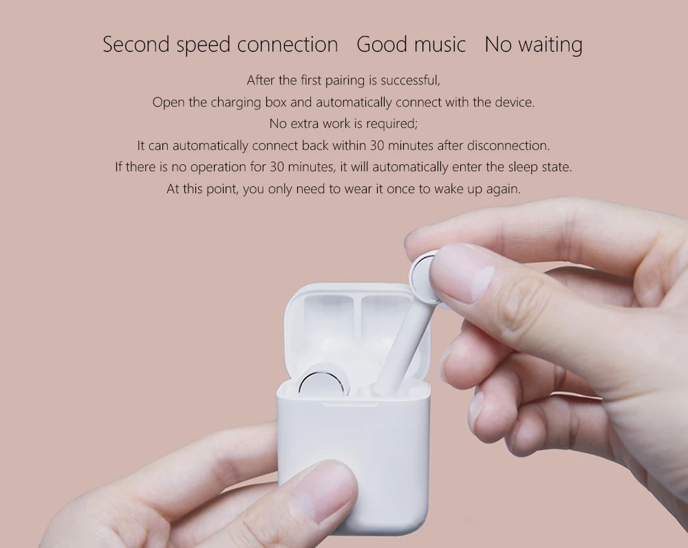 Оригинальные Xiao mi Red mi AirDots TWS беспроводные Bluetooth наушники BT 5,0 mi стерео гарнитура с mi c наушниками