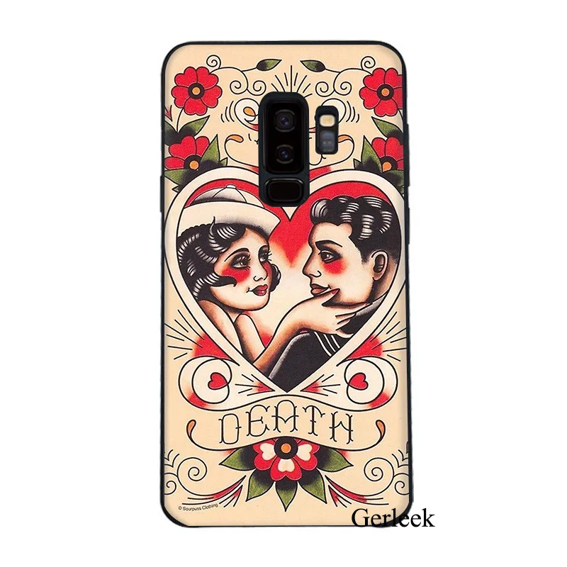 Чехол для телефона Sailor Jerry Tattoo 06 Samsung Galaxy A3 S6 S7 Edge S8 S9 Plus 2016 2017 | Мобильные телефоны и