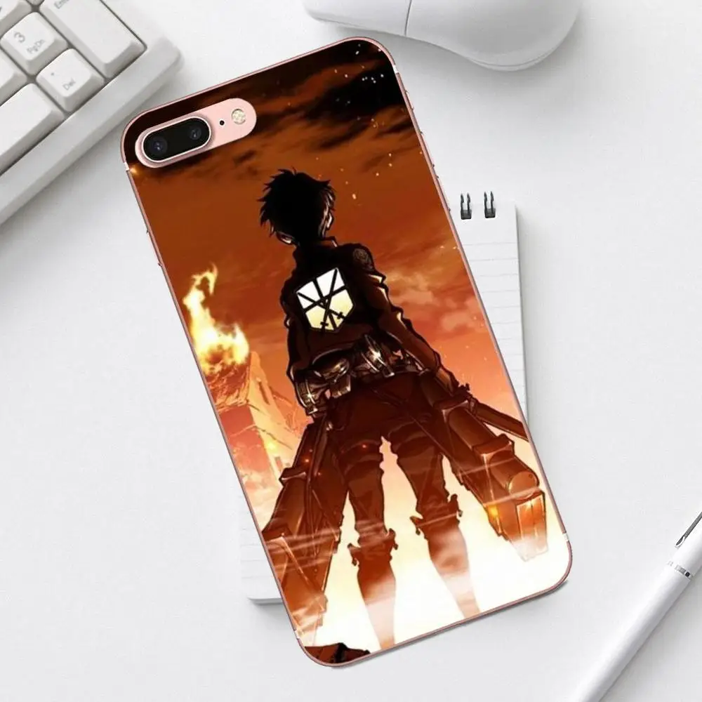 Qdowpz Атака Титанов новый сезон японское аниме для iPhone 4 4S 5 5C SE 6 6S 7 8 Plus X XS Max XR Galaxy A3 A5