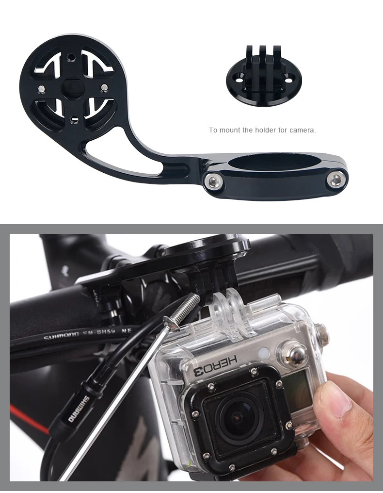GUB 669, крепление на руль велосипеда, компьютерная подставка, подходит для Garmin Cateye GoPro SONY HDR AS50/AS200V SJ4000 AEE