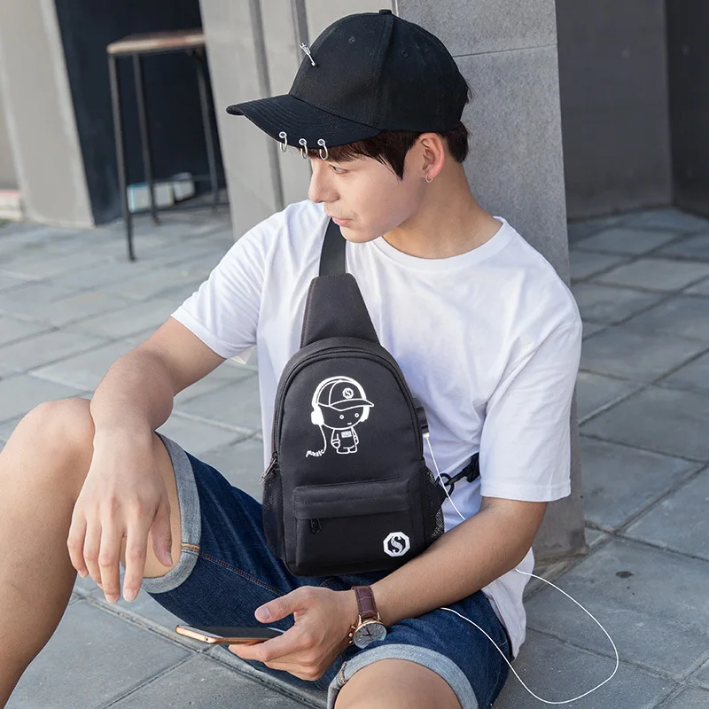 Сумка-Кроссбоди Oxford для мужчин нагрудная сумка-мессенджер слинг-сумка на плечо