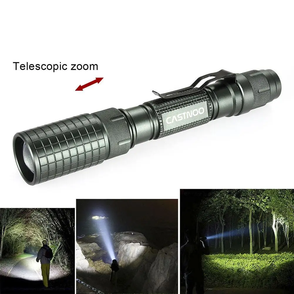 8000LM мощный Водонепроницаемый светодиодный вспышка светильник Масштабируемые T6