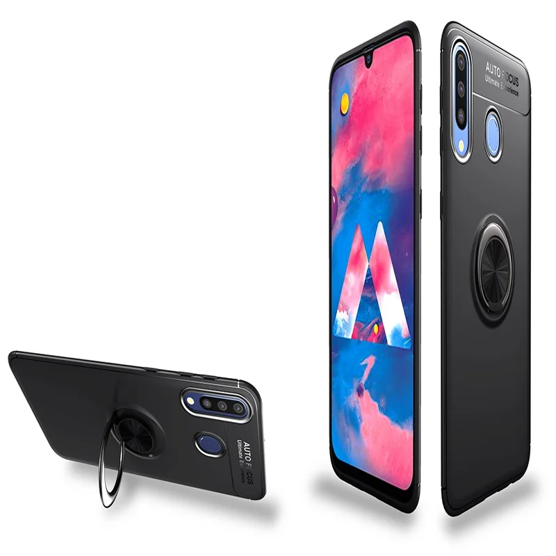 Чехол для Samsung Galaxy A30 чехол с кольцом и держателем пальцев автомобильный магнит