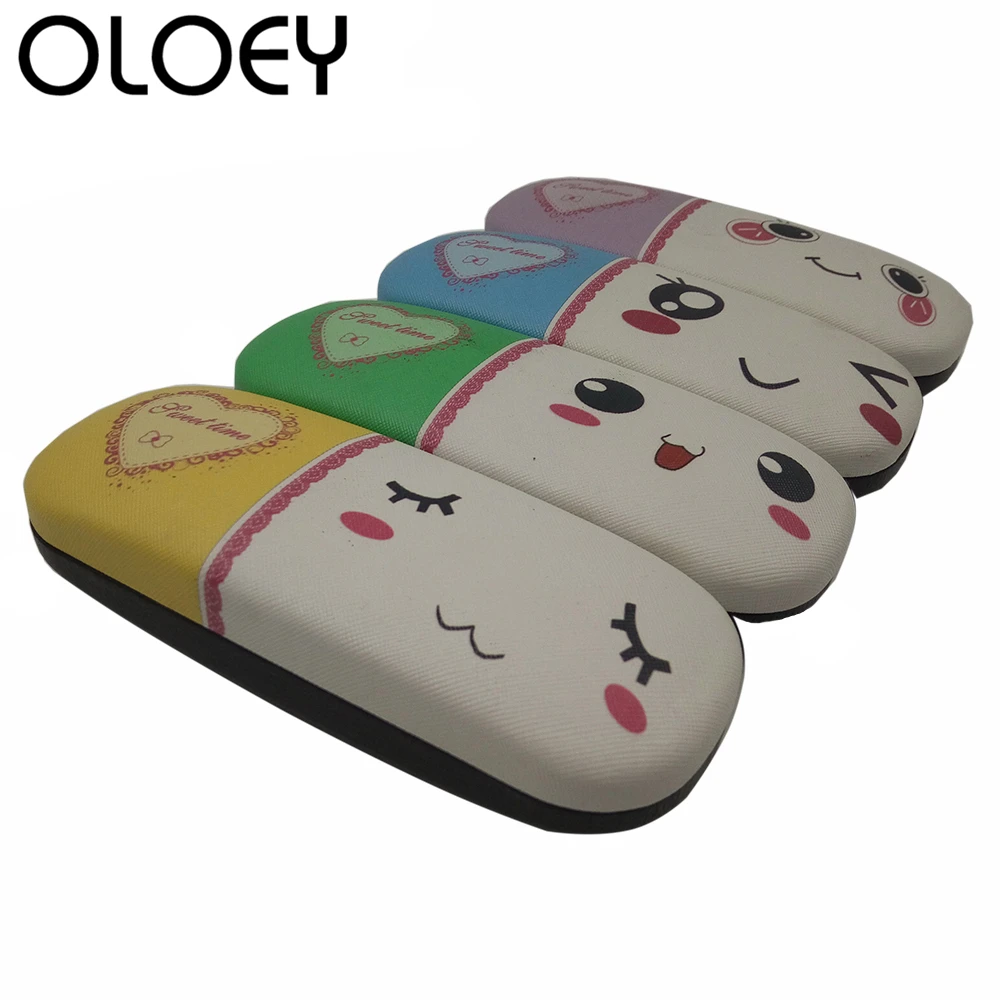 OLOEY 2018 женский мультяшный Чехол для очков с узором в форме сердца девушек очки