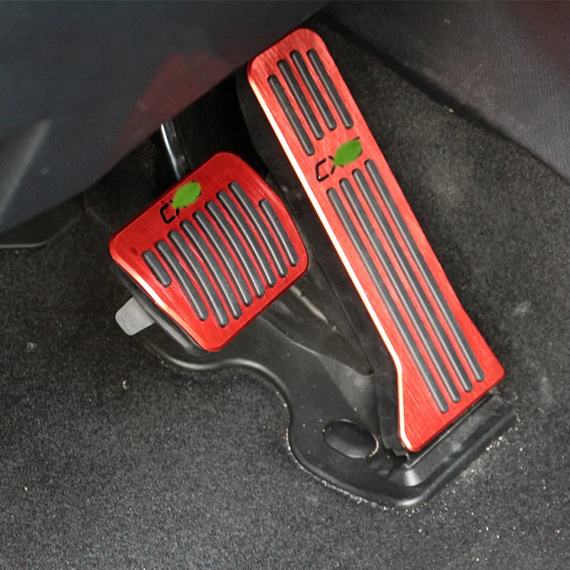 Red 2pcs Алюминиевый сплав автомобильный Стайлинг акселератор педаль газа педаль тормоза для Mazda CX-5 CX5 CX 5 2012 2013 - Название цвета: Red 2pcs