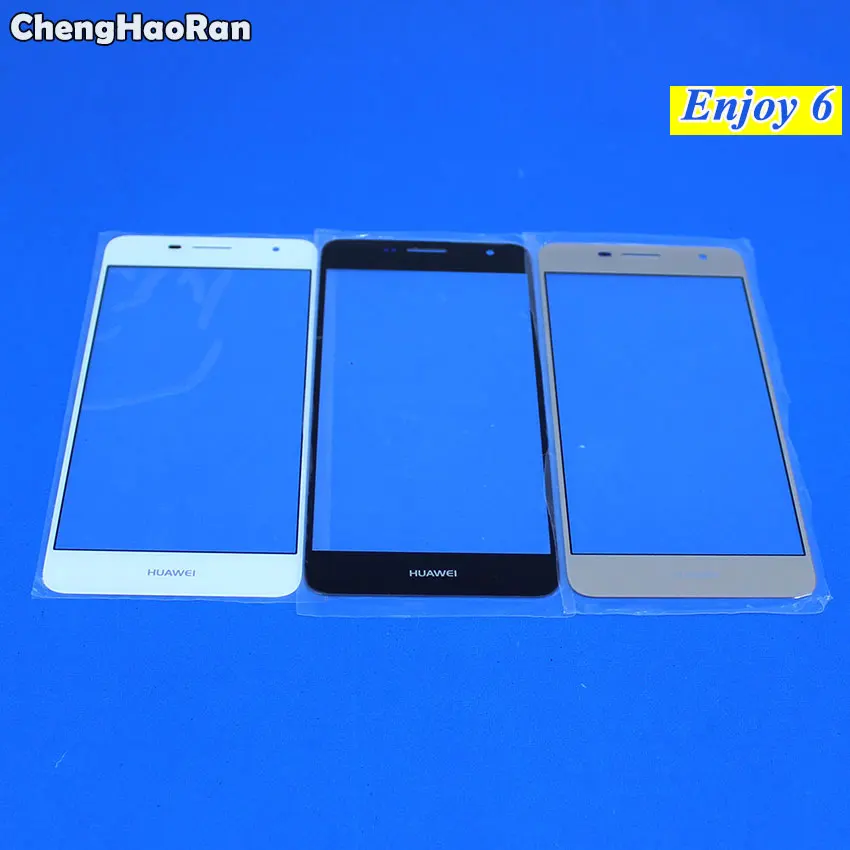 Переднее стекло ChengHaoRan для Huawei Enjoy 6 6s 7plus 5 0 дюйма сенсорный ЖК экран внешняя