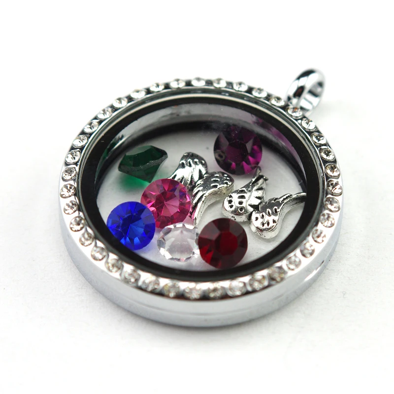 Бесплатная доставка Плавающие Подвески серебряные крылья ангела для плавающего