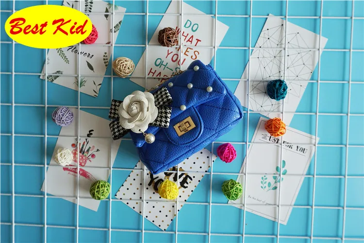 BestKid Bags! Newest Brand Flower Bead bags for Childrens Kids Small Shoulder Bag Toddlers Mini Purse Little baby SMT046 |