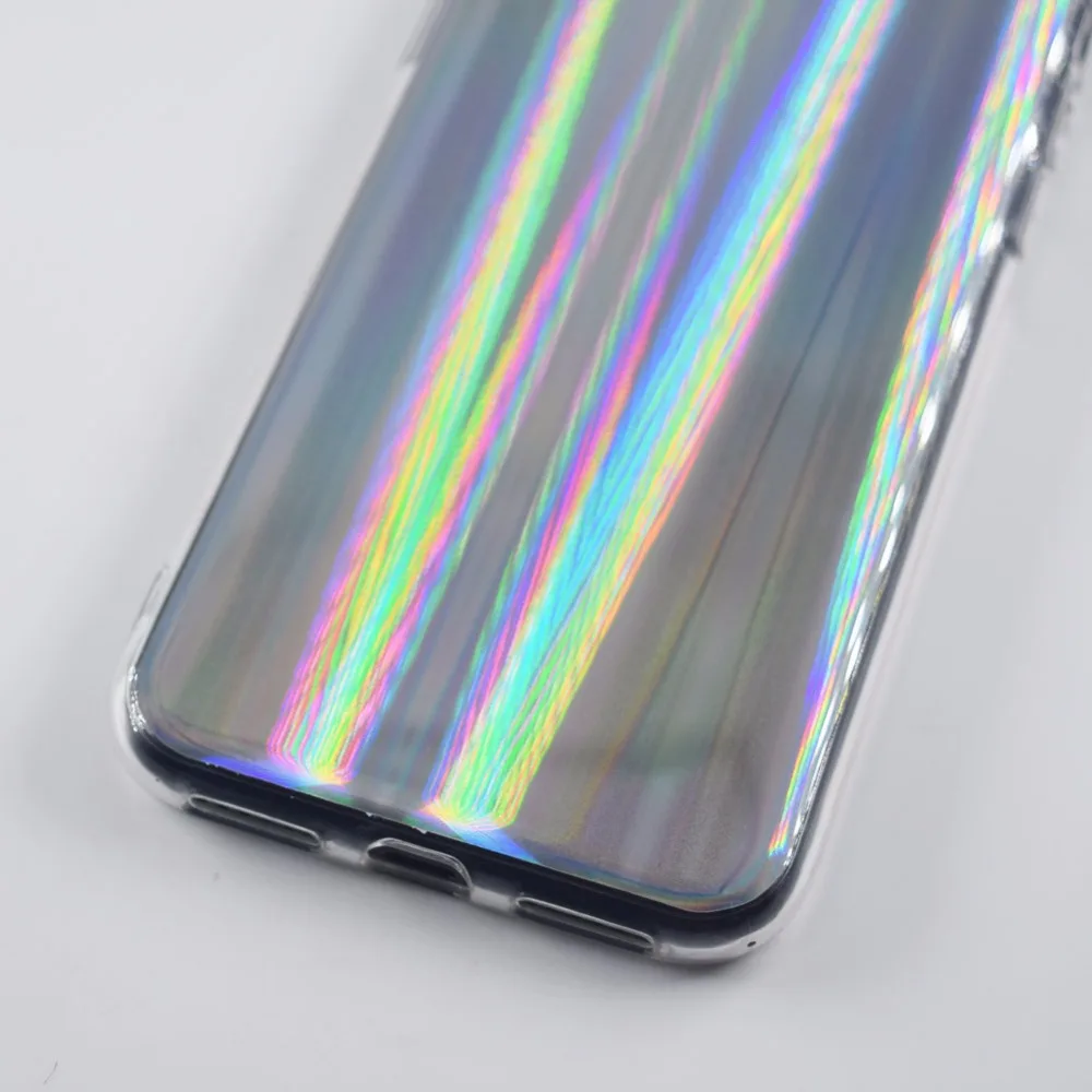 Голографический Радужный чехол для телефона с лазерным лучом Facever iPhone X 10 5 8 дюйма