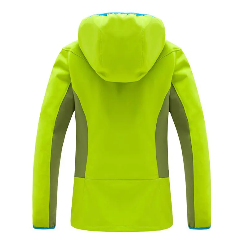 Facecozy Мужская Уличная Осенняя дышащая Лоскутная походная флисовая куртка с капюшоном тепловое пальто для рыбалки