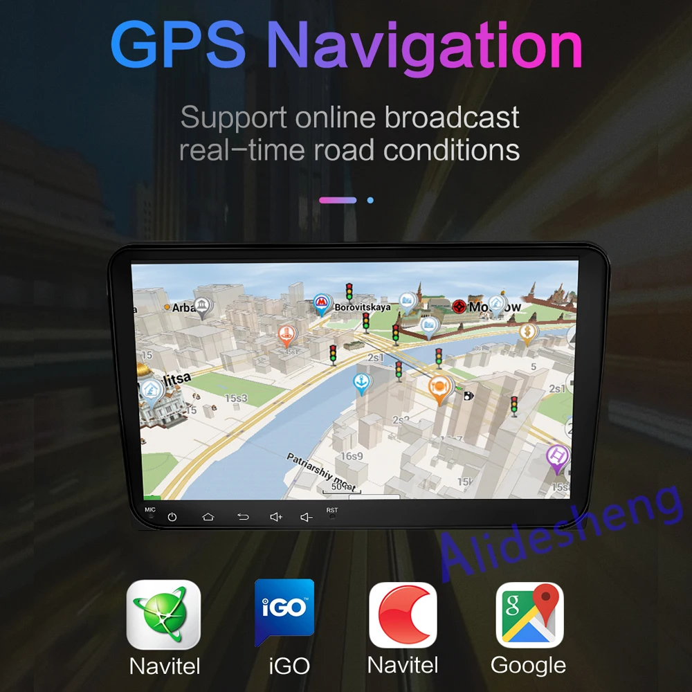 Автомобильный мультимедийный плеер Android 8 1 GPS 2 Din стерео для Volkswagen VW POLO Amarok PASSAT B6 Golf